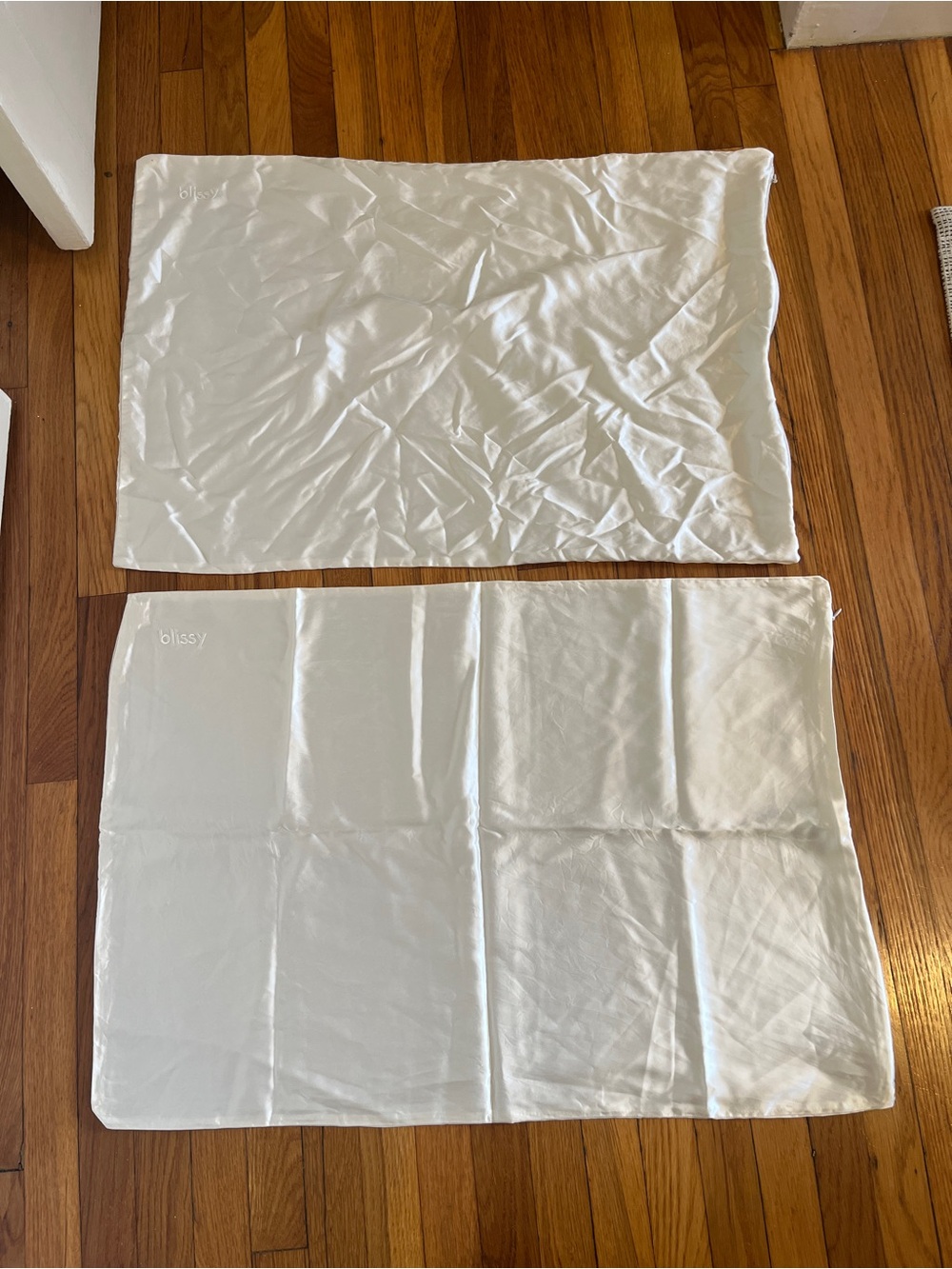 Blissy 100% Mulberry Silk Pillowcases Set of 2 Queen Size Off White